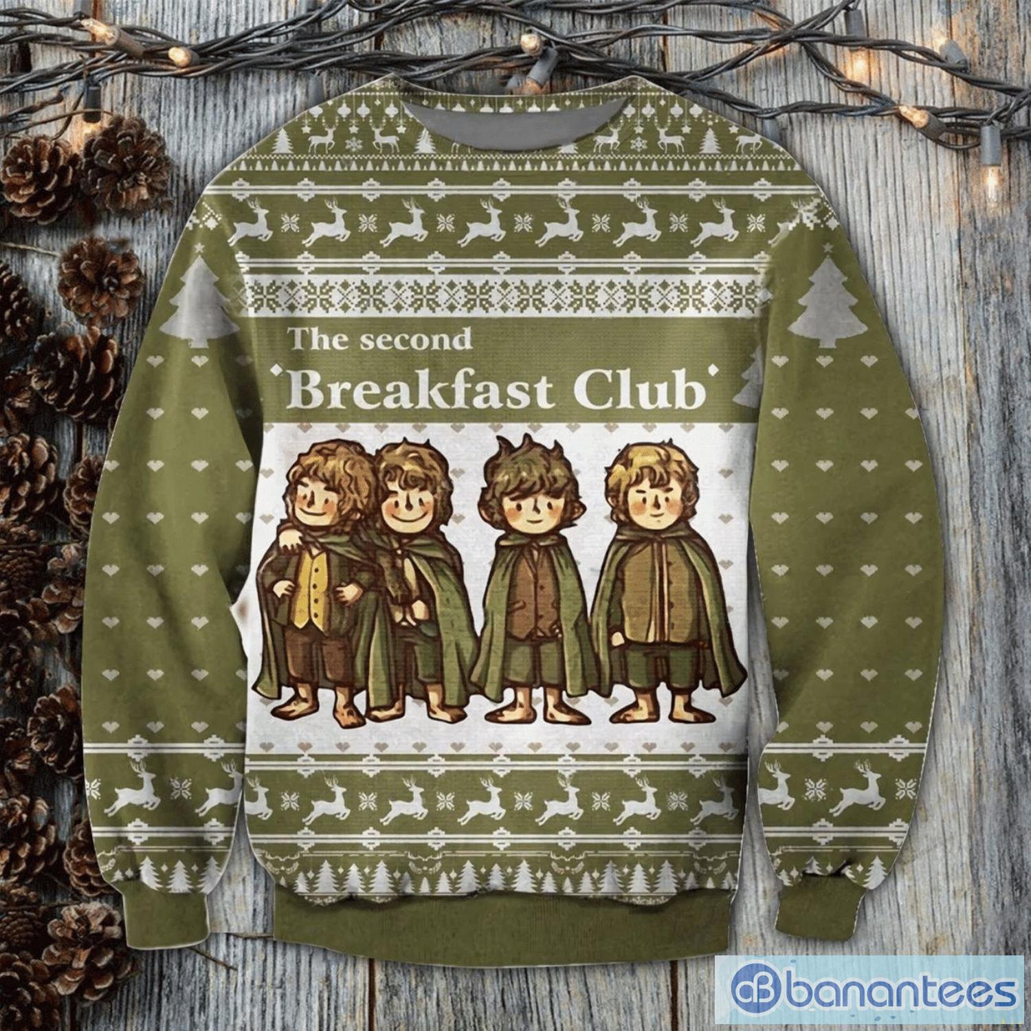 Second Breakfast Ugly Christmas Sweater Xmas Christmas Gift Vacation Shirt Product Photo 1
