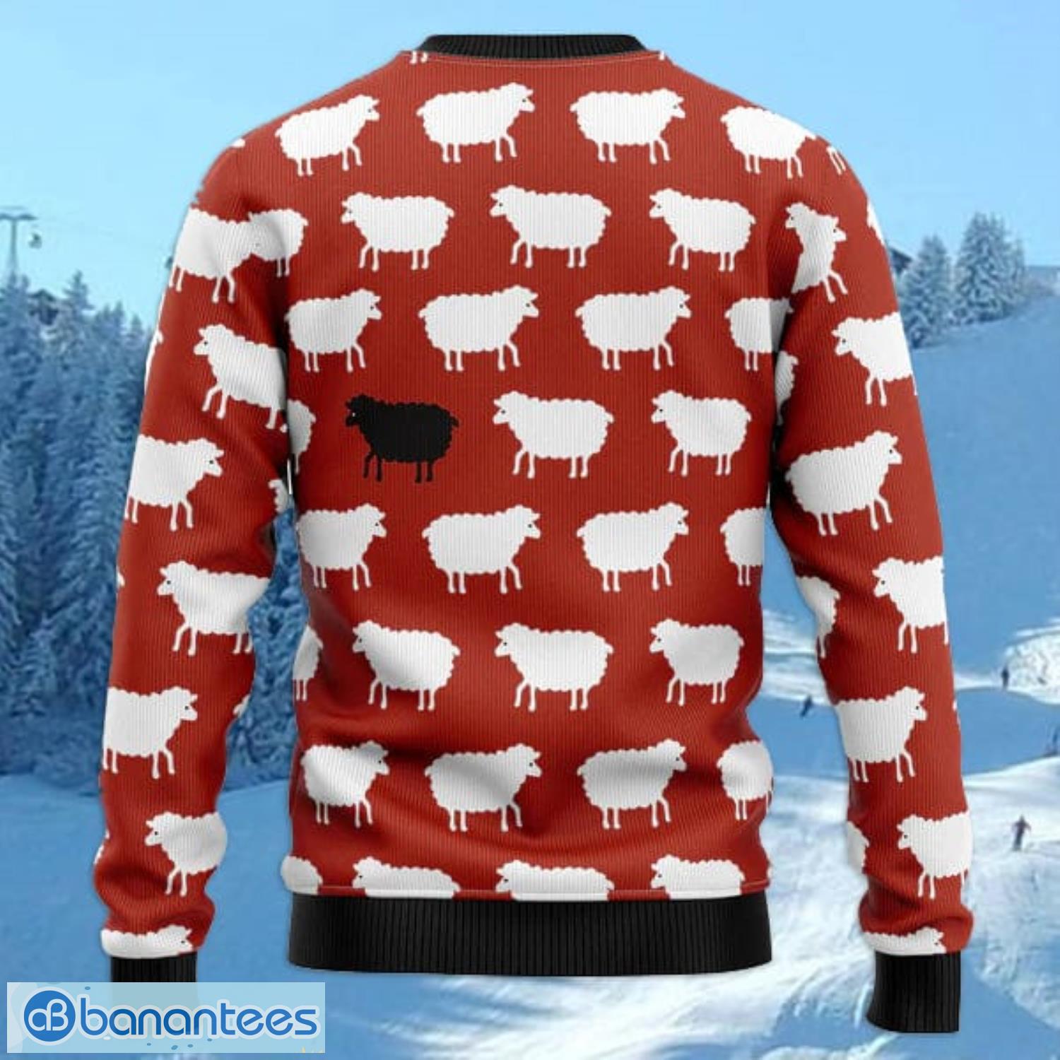 Sheep Black And White All Over Printed 3D Ugly Christmas Sweater Noel Men And Women Gift Product Photo 1 Sheep Black And White All Over Printed 3D Ugly Christmas Sweater Noel Men And Women Gift Product Photo 1