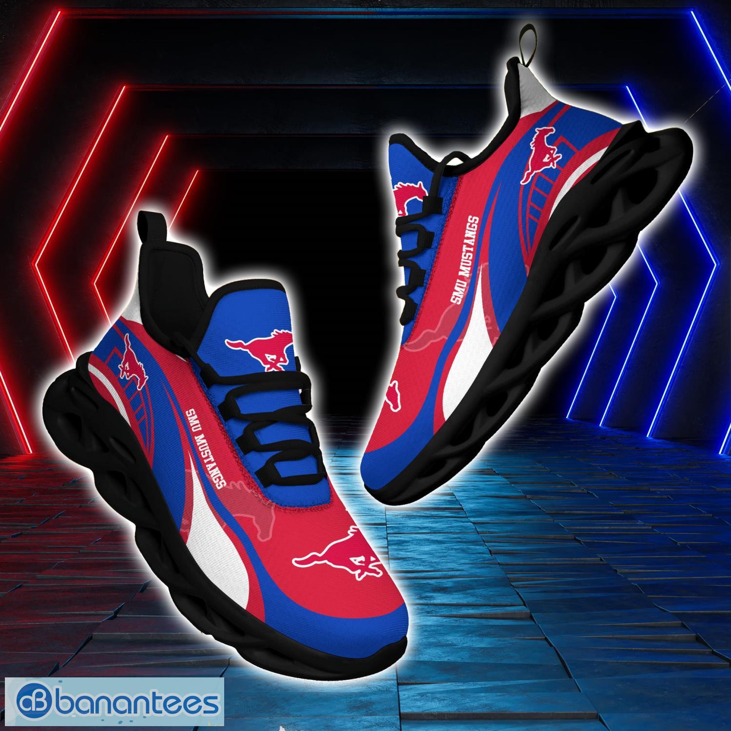 SMU Mustangs Sneakers Max Soul Sneakers Sport Gift For Men And Women - SMU Mustangs Sneakers Max Soul Trending Summer 51190_5