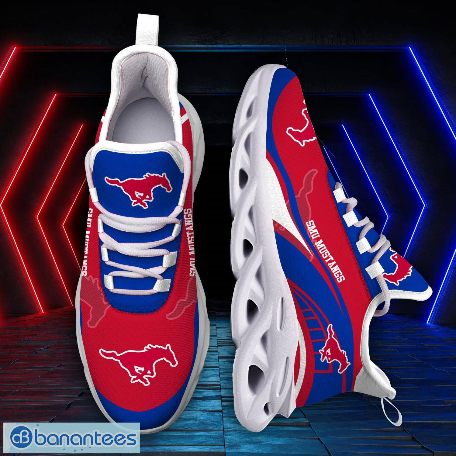 SMU Mustangs Sneakers Max Soul Sneakers Sport Gift For Men And Women - SMU Mustangs Sneakers Max Soul Trending Summer 51190_4