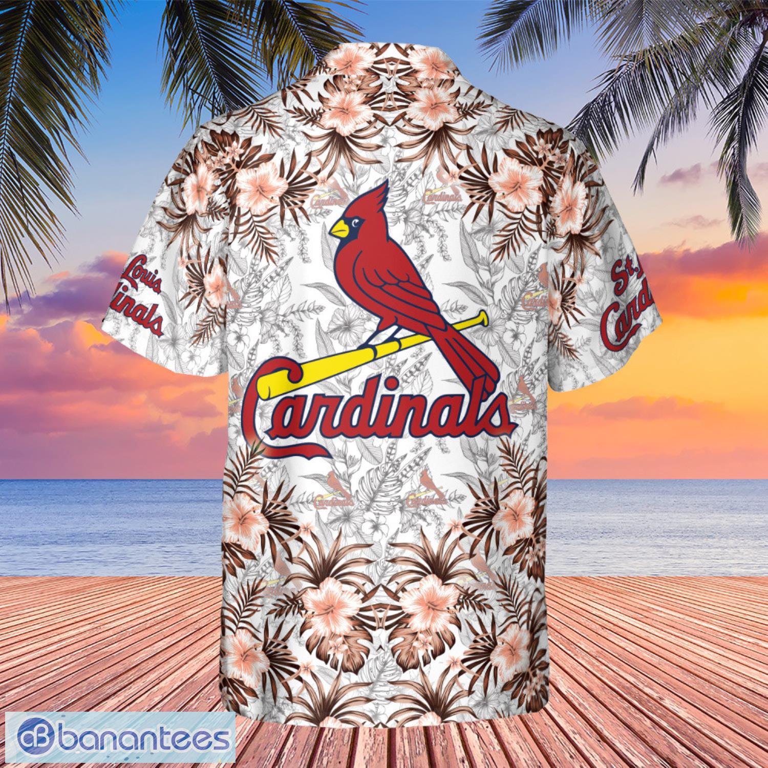 St. Louis Cardinals Retro Summer Pattern Hawaiian Shirt - Banantees