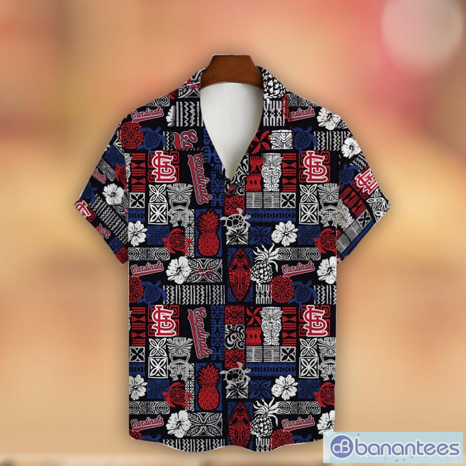 St. Louis Cardinals Retro Summer Pattern Hawaiian Shirt - Banantees