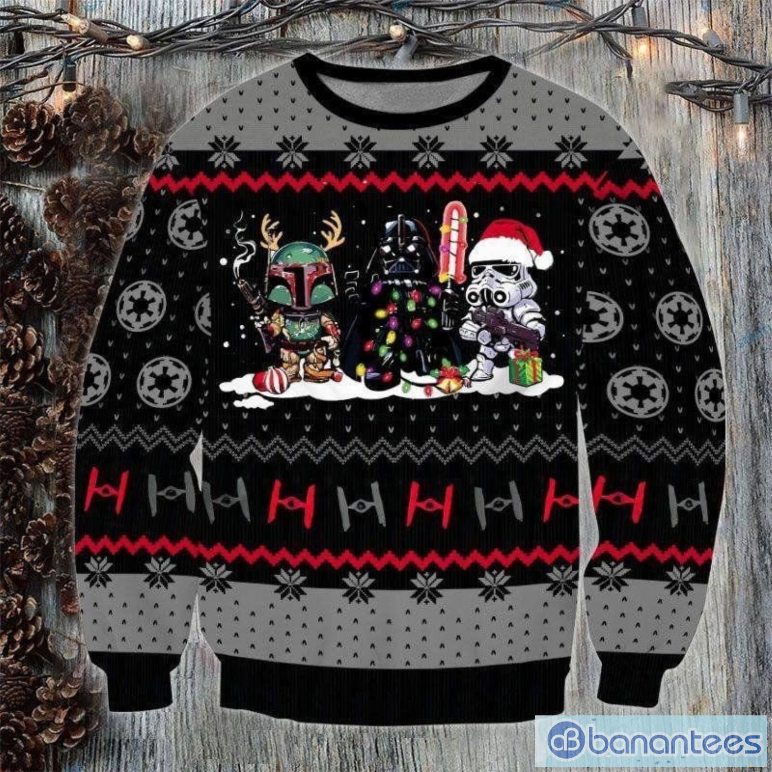 Star Wars Chibi Christmas Ugly Xmas Sweater Xmas Christmas Gift Vacation Shirt Product Photo 1