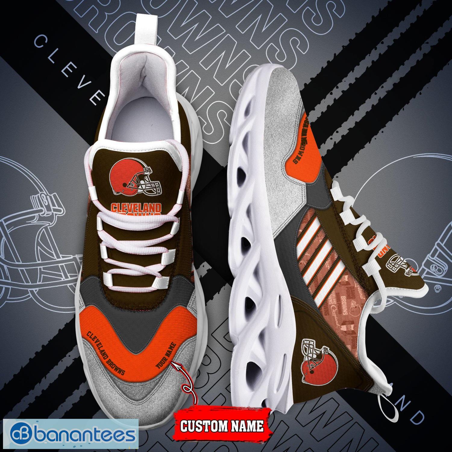 NFL Cleveland Browns Sport Sneakers Custom Name Max Soul Shoes