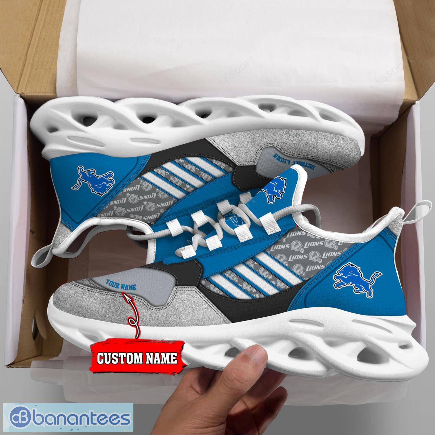 Detroit Lions NFL Max Soul Shoes Custom Name Sneakers For Men And Women -  Freedomdesign