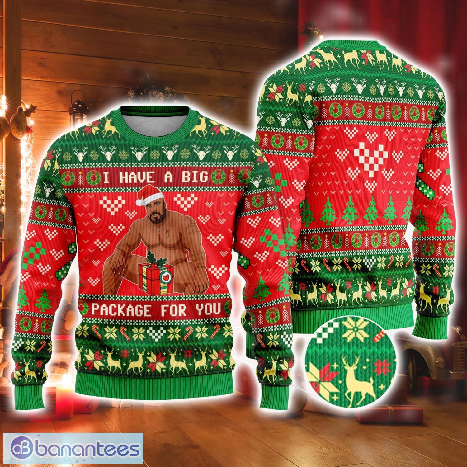 Style 2 Barry Wood Ugly Christmas Sweater I Have A Huge Package