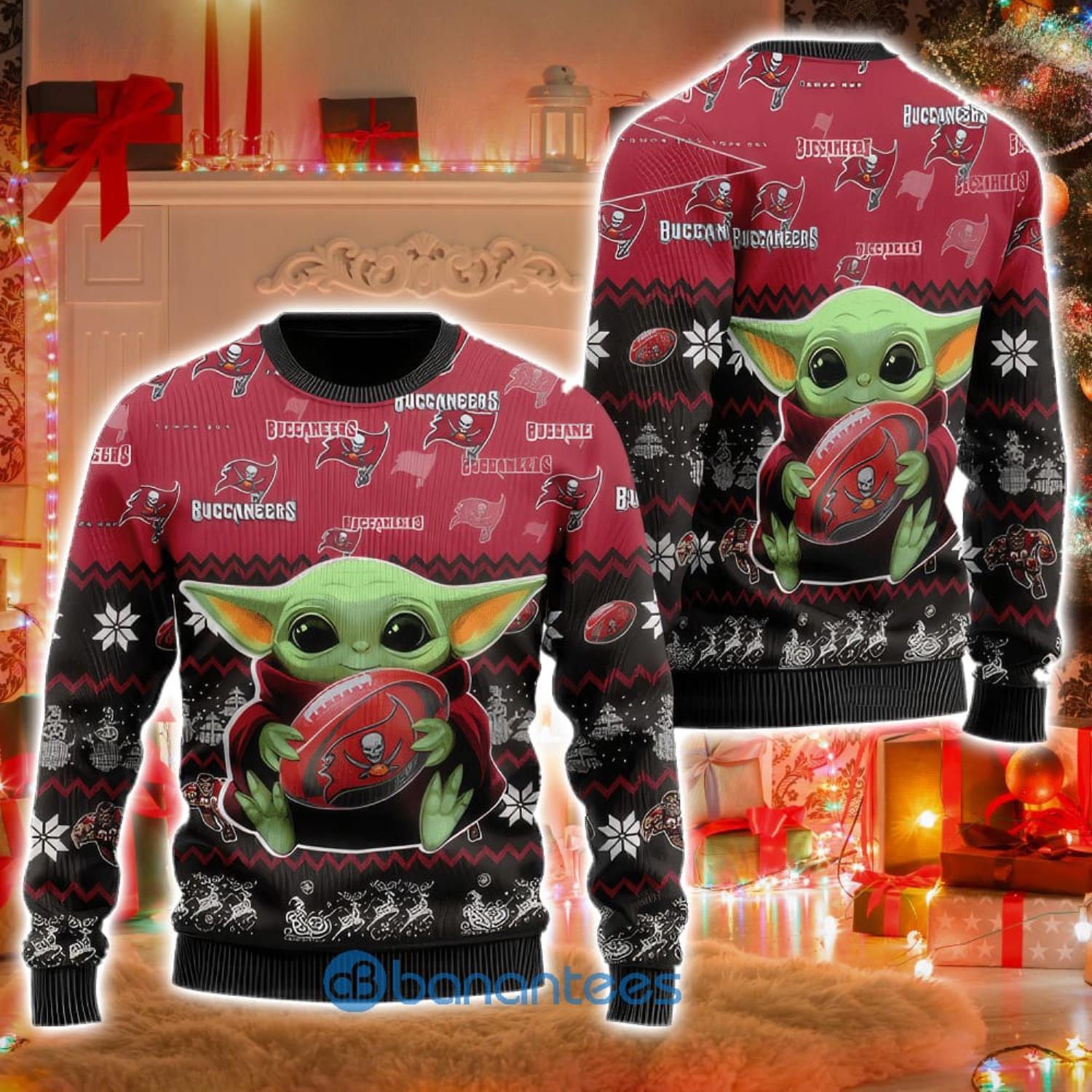 Custom Name And Number Buccaneers NFL Ugly Christmas Sweater