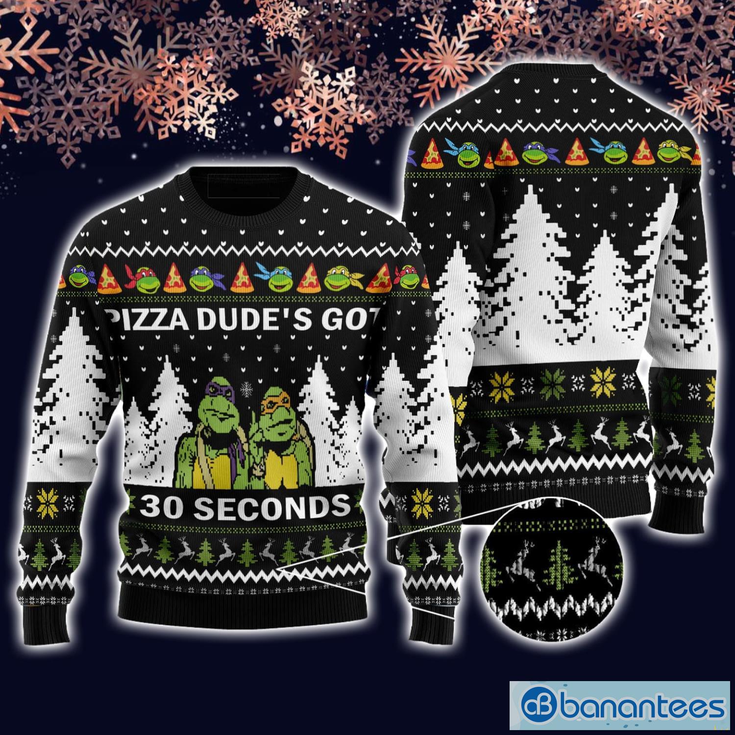 Pizza Dude's Got 30 Seconds Christmas LS T-Shirt