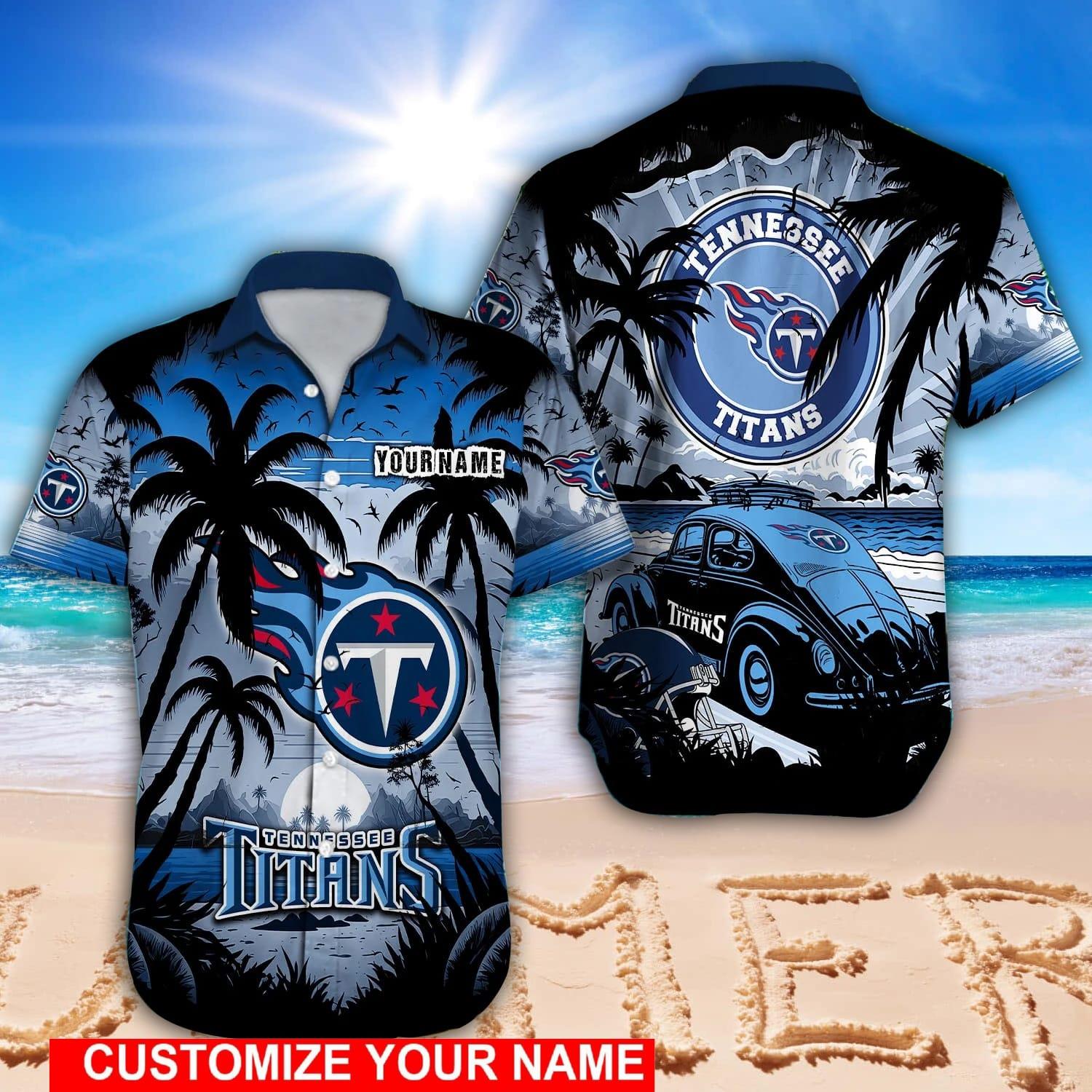 Tennessee Titans NFL Custom Name Hawaii Shirt For Fans Summer Gift -  Banantees