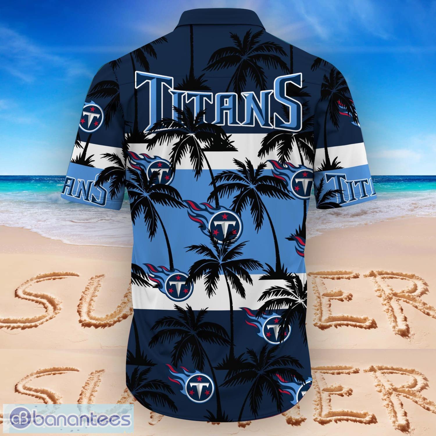 Tennessee Titans NFL Team Tropical Coconut Hot Summer Button