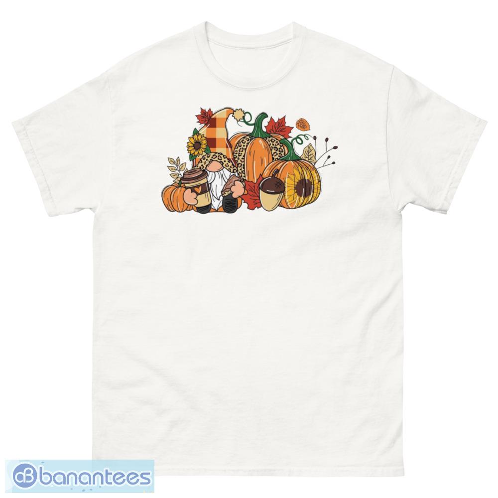 Thanksgiving Gnome Pumpkin Halloween T-Shirt - 500 Men’s Classic Tee Gildan