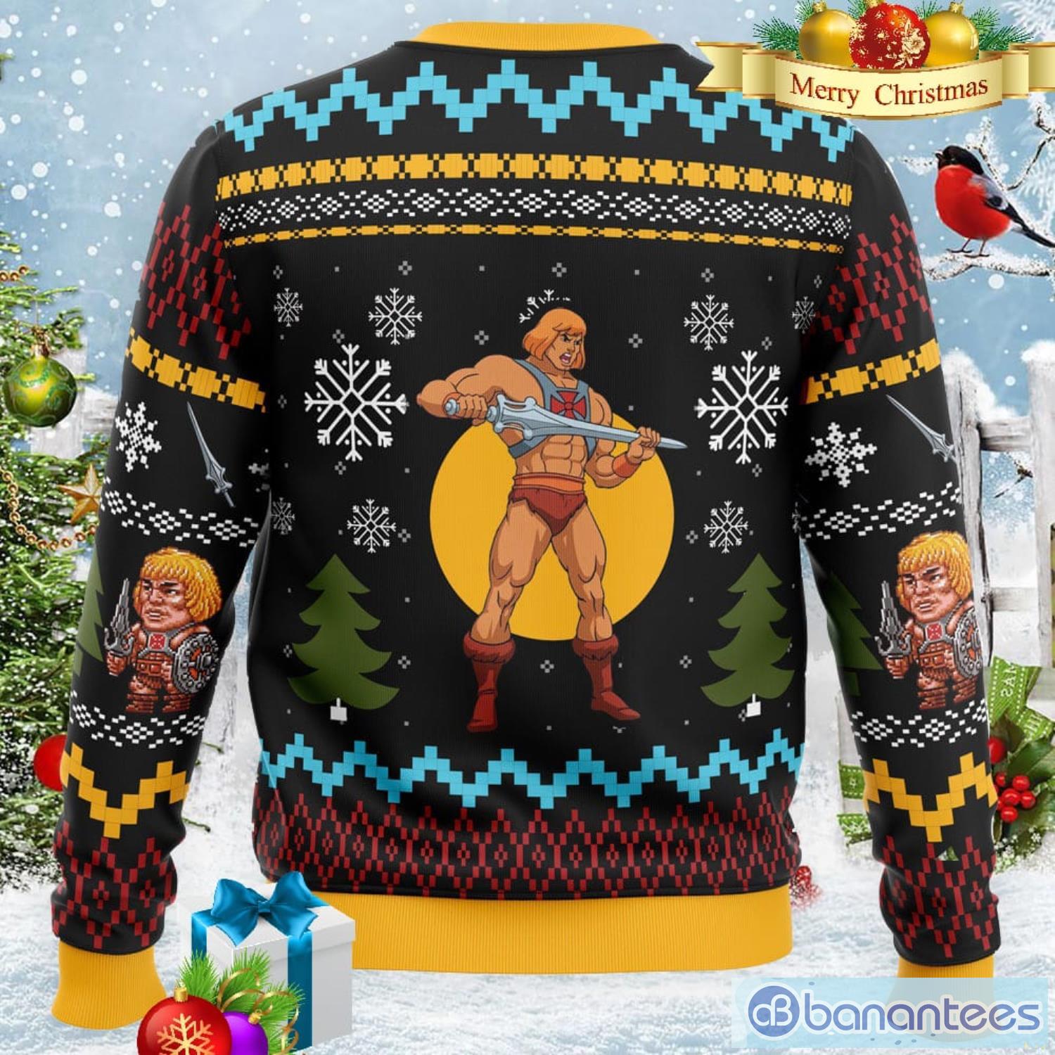 He man shop ugly sweater