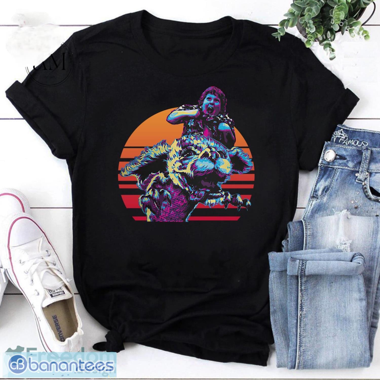 The Goonies And Falcor From The Neverending Story Vintage T-Shirt, The Neverending Story Shirt, Neverending Story Shirt Product Photo 1