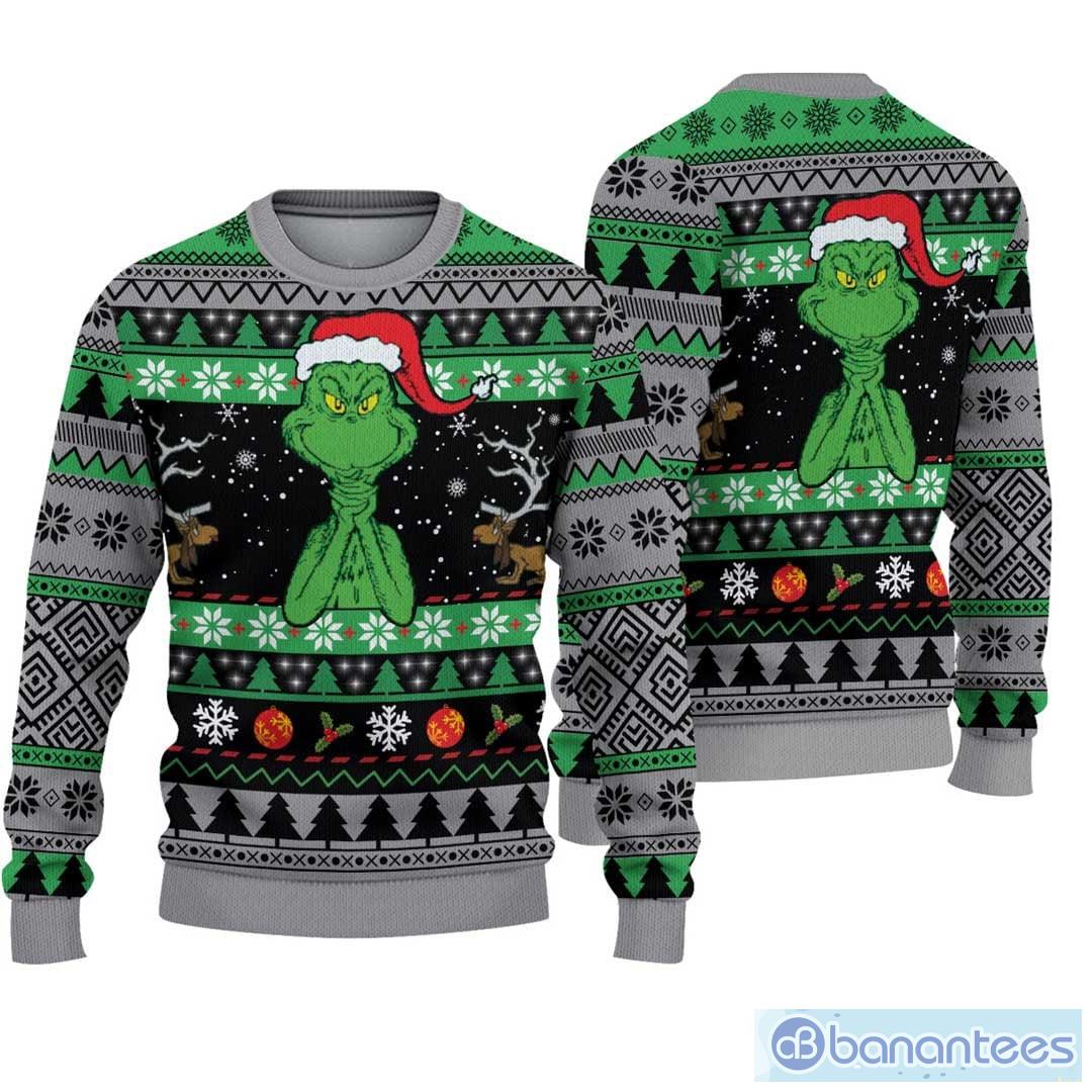 Merry Christmas 2023 Ugly Christmas Sweater American Grinch Cute