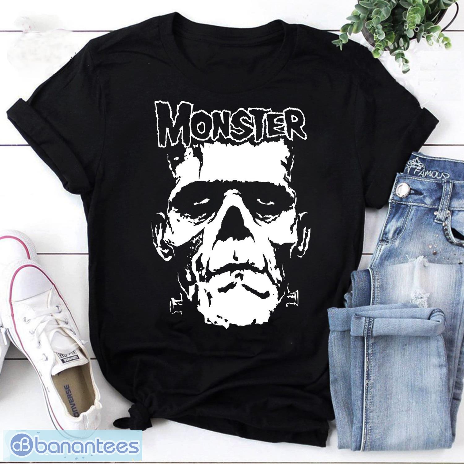 The Monster Skull Frankenstein Unisex Vintage T-Shirt, Frankenstein Shirt, Halloween Shirt, For Halloween Shirt Product Photo 1