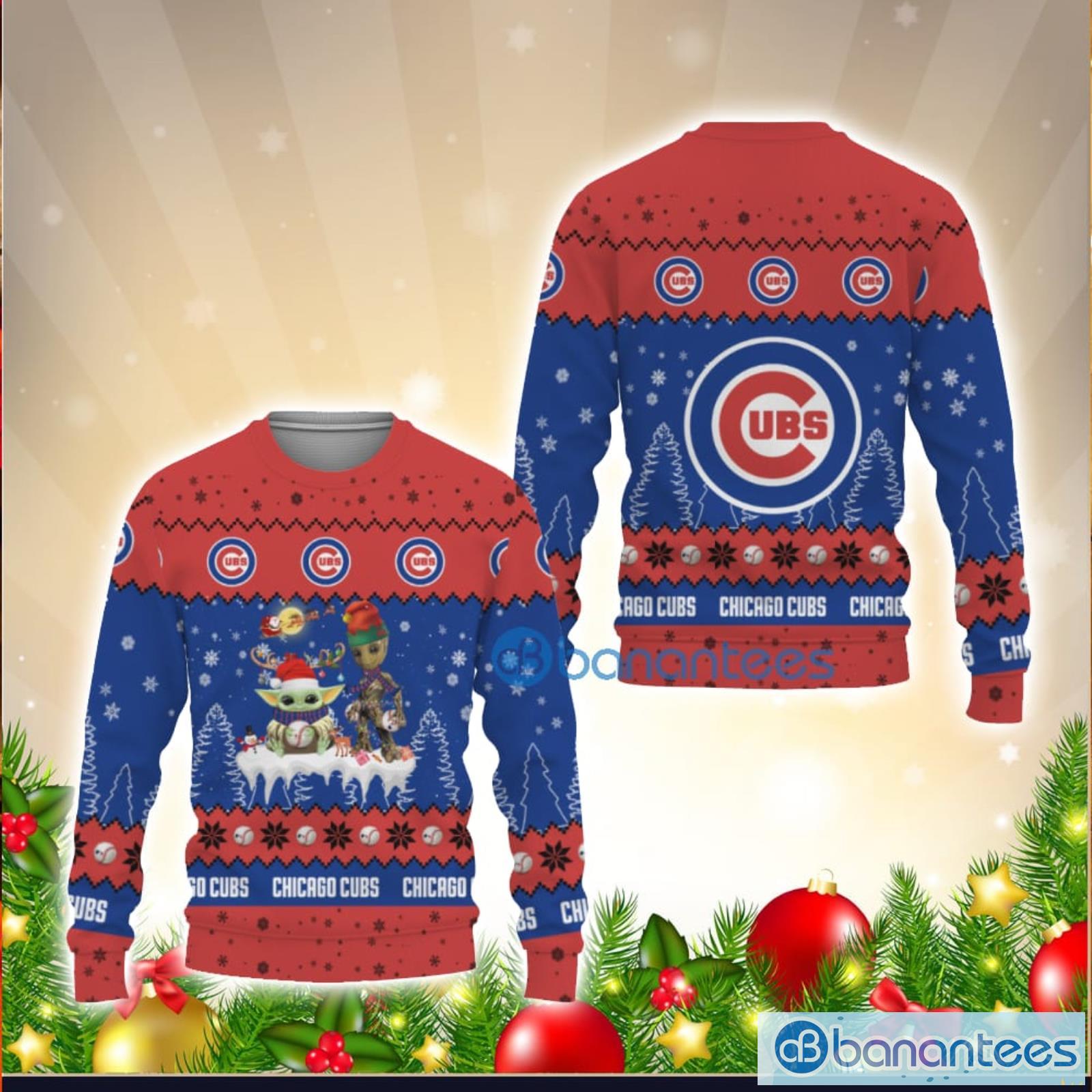 Chicago Cubs Baby Yoda Star Wars American Ugly Christmas
