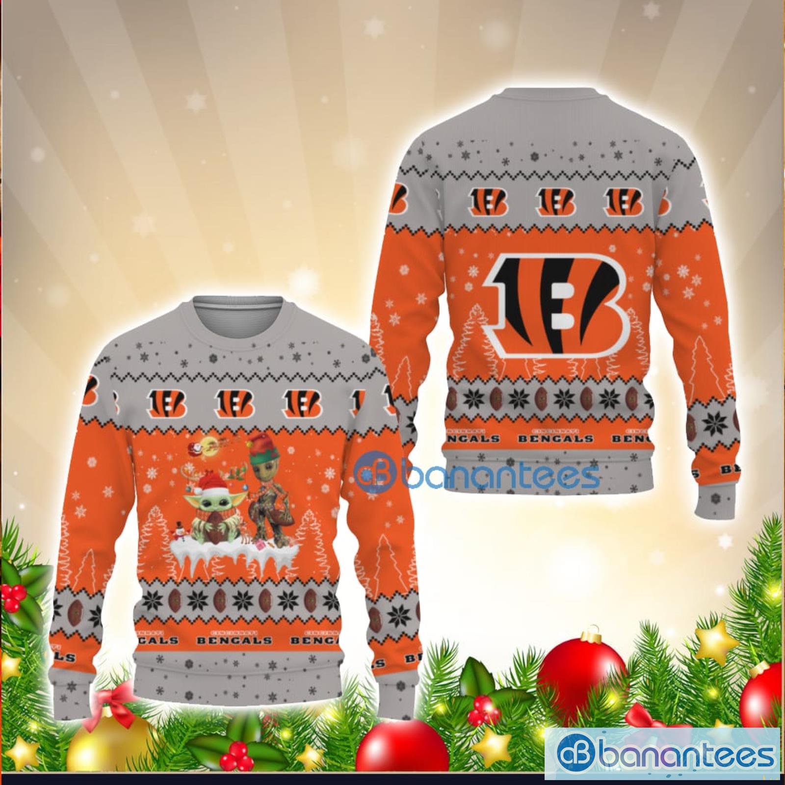 Cincinnati Bengals Baby Yoda Star Wars Lover 3D Hoodie Christmas