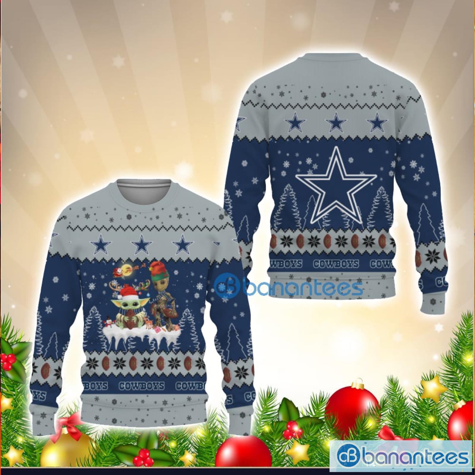 Dallas Cowboys Ugly Christmas Sweater For Fans - Banantees