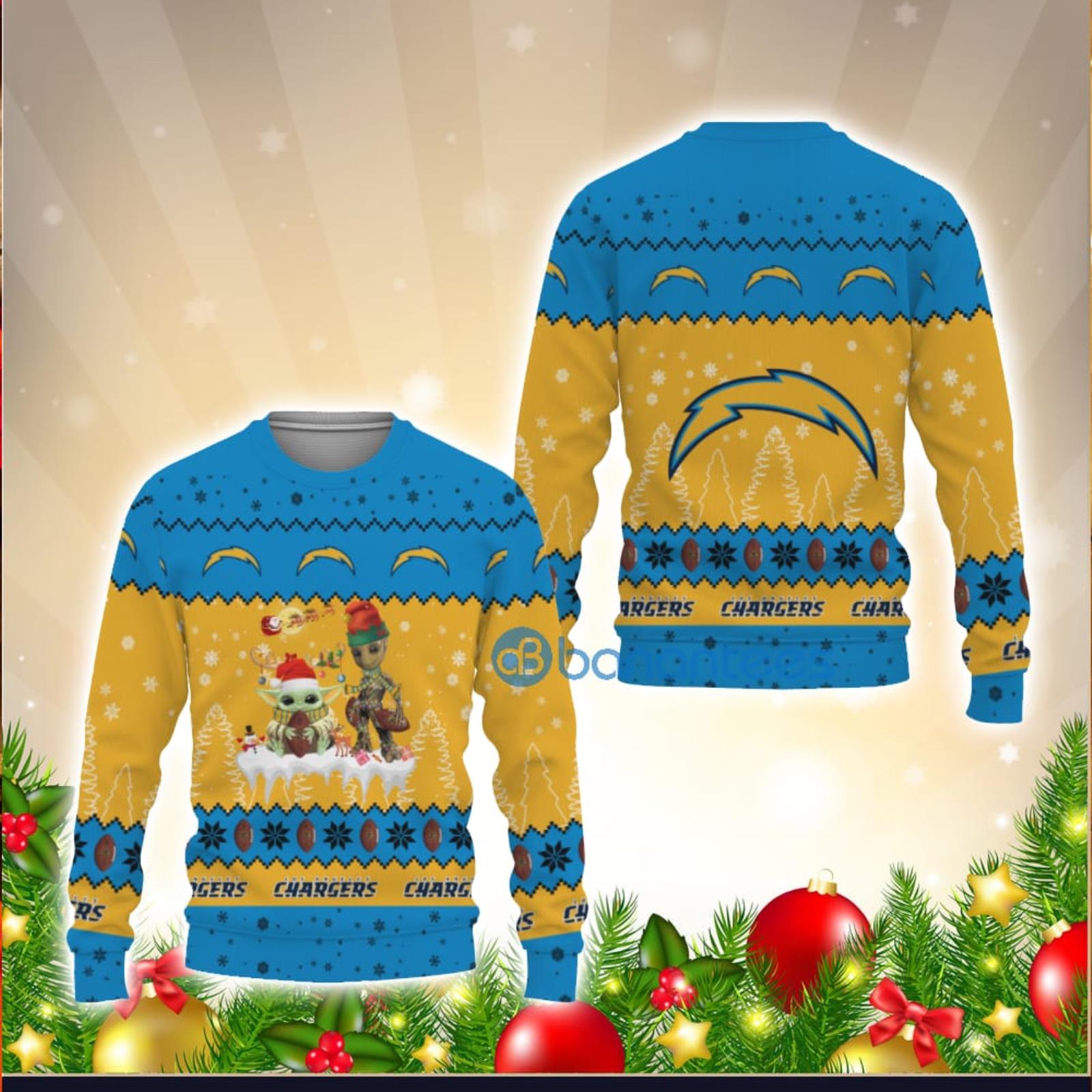 NFL Los Angeles Chargers 3D Ugly Christmas Sweater Christmas Gift