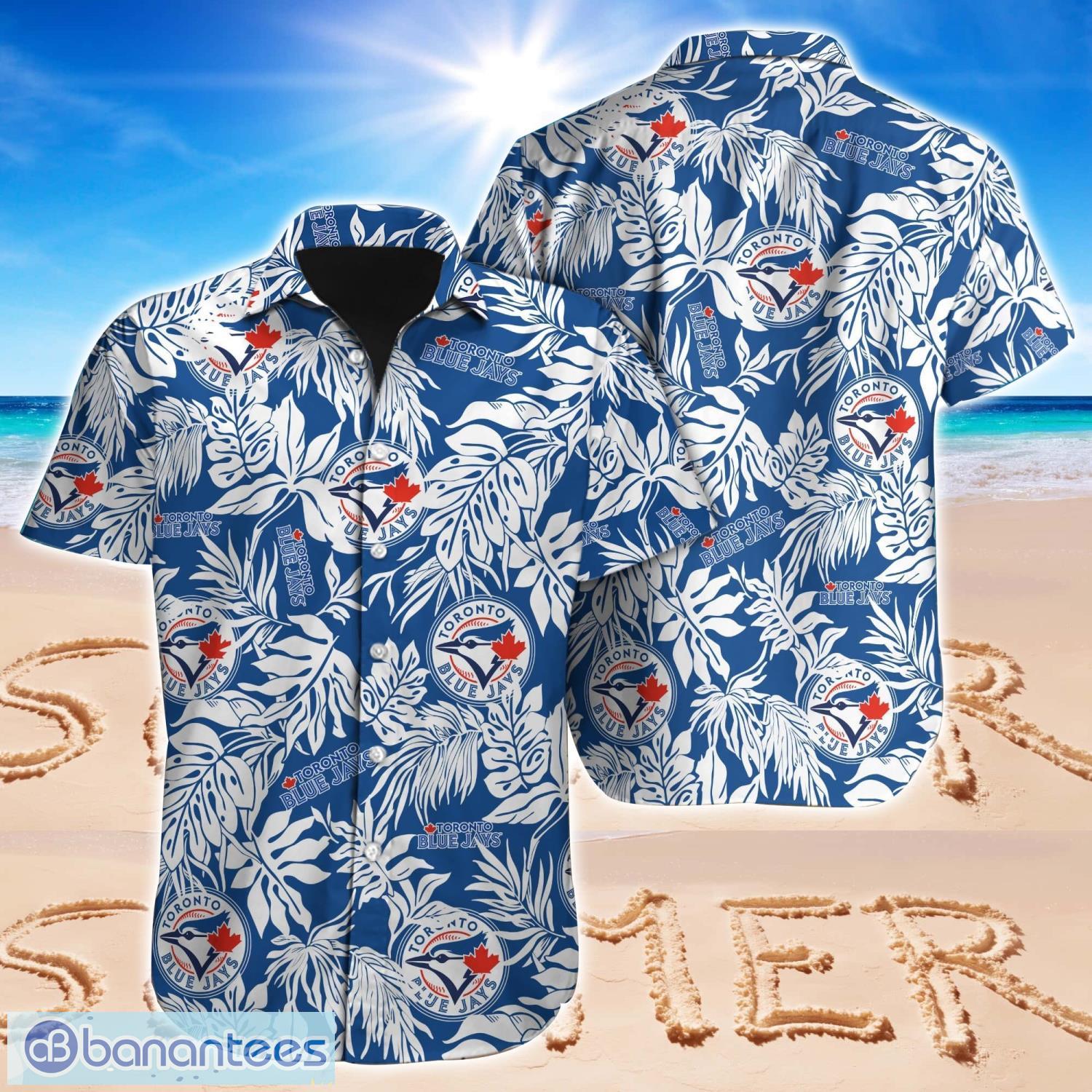 Toronto Blue Jays Hawaiian Retro Logo MLB Summer Beach Men And Women Gift  For Fans - Banantees