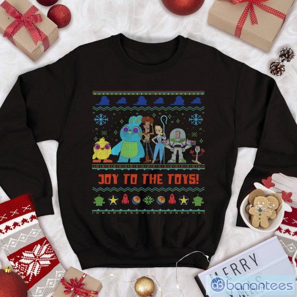 Toy Story Christmas Sweatshirt Joy to the Toys Woody And Lightyear Disneyland Christmas Product Photo 1