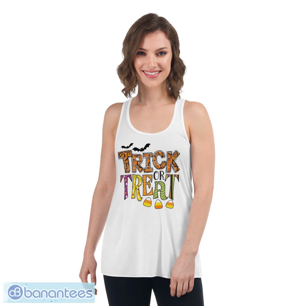 trick or treat funny halloween bat and candy t shirt 5 image Trick or Treat Funny Halloween Bat And Candy T Shirt Product Photo