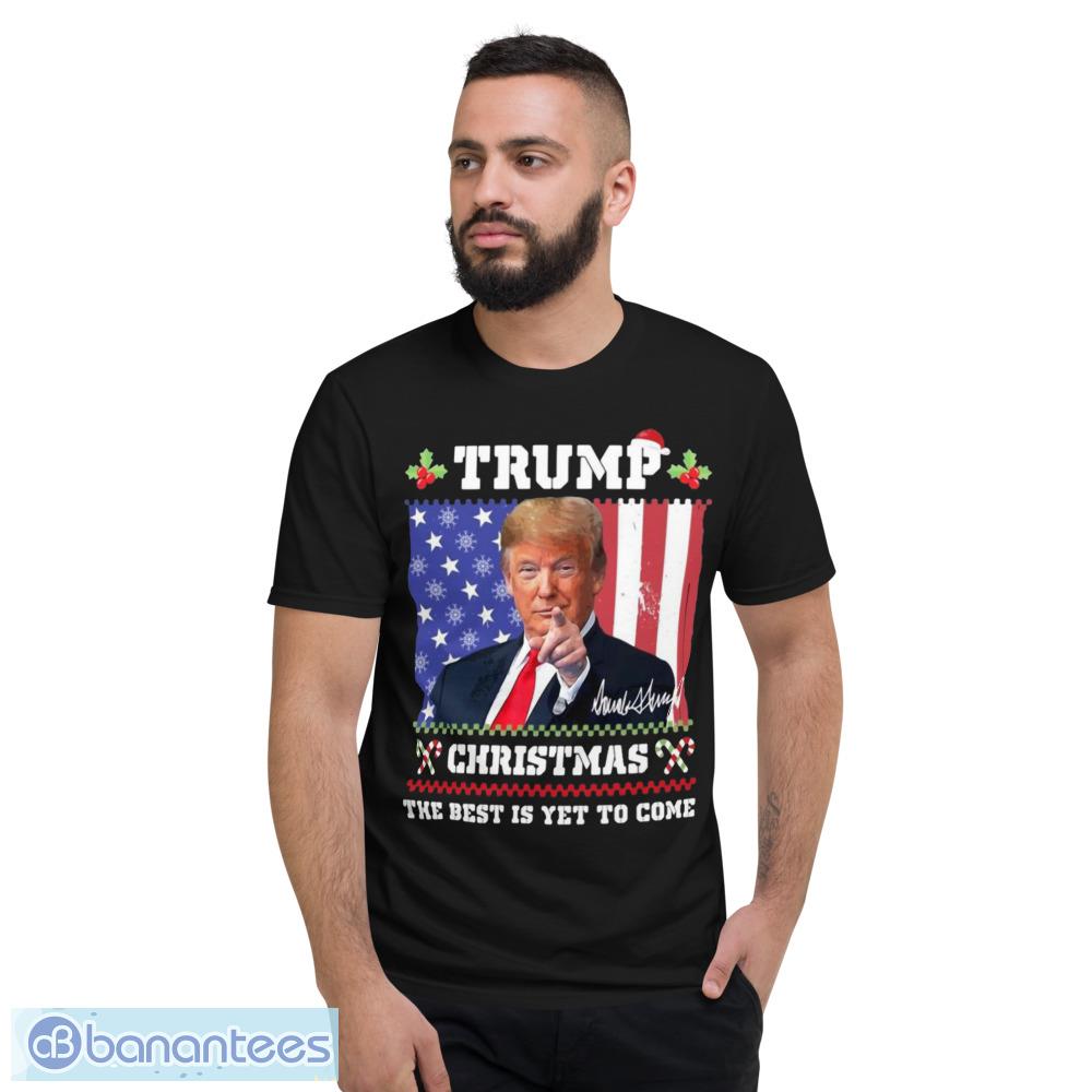 Trump Christmas Donald Trump 4547 Trump 2024 Langarmshirt Sweater Shirt - Short Sleeve T-Shirt