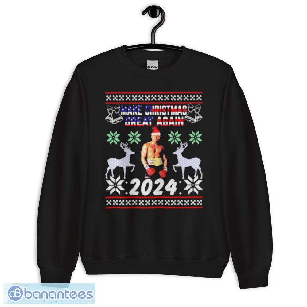 trump make christmas great again 2024 t shirt 2 image Trump Make Christmas Great Again 2024 T-Shirt - Unisex Crewneck Sweatshirt