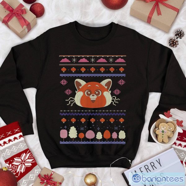 Turning Red Turning Red Christmas Sweatshirt Red Panda Disneyland Sweatshirt Christmas Party Product Photo 1