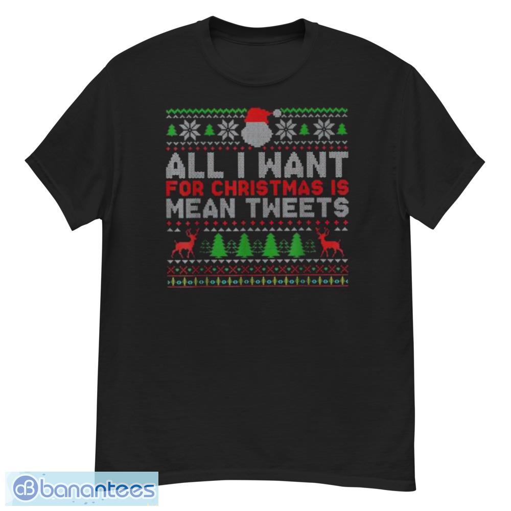 Ugly Christmas Shirt Mean Tweets Trump 2024 Trump T-Shirt - G500 Men’s Classic T-Shirt