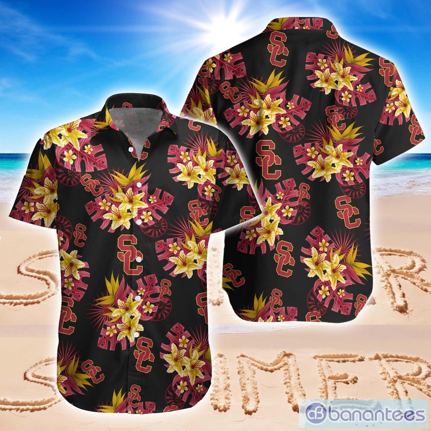 Usc Hawaiian Shirt Usc Trojans Hawaiian Shirt And Shorts Usc Mens Shirts  Usc Shirt Near Me Usc Trojans Shirts NEW - Laughinks