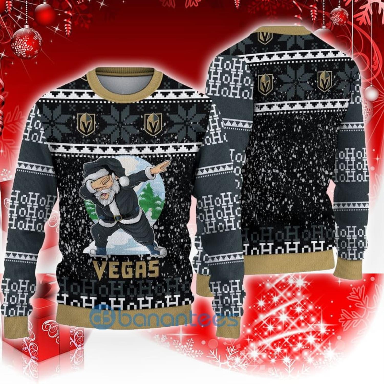 Las Vegas Raiders Dab Santa Ugly Christmas Sweater - Banantees