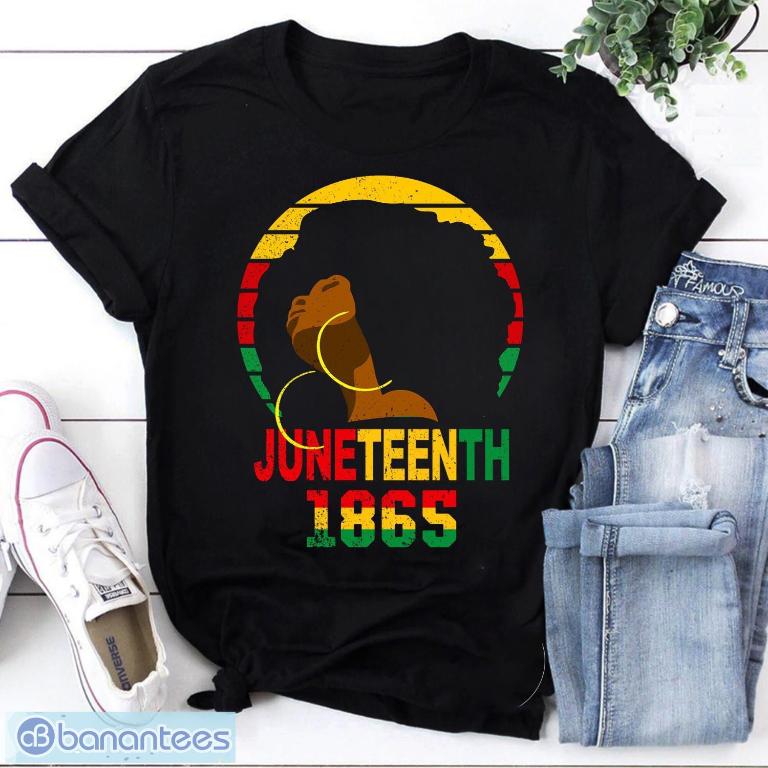 Vintage Juneteenth 1865 Black Girl Vintage T-Shirt, Juneteenth Shirt, Black Lives Matter Shirt Product Photo 1
