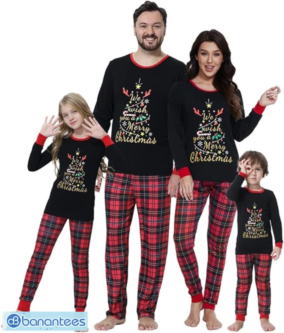 Custom Name Family Christmas Matching Family Pajamas