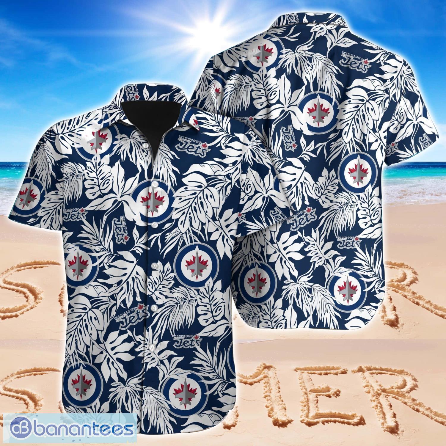 NHL Winnipeg Jets Design Logo 1 Hawaiian Shirt For Men And Women