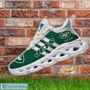 Custom Name New York Jets Running Sneakers Striped Style Max Soul Shoes Product Photo 4
