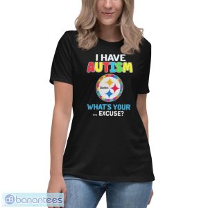 07g9spN3 design pittsburgh steelers i have autism awareness whats your excuse shirt 4 300x300 image Design Pittsburgh Steelers I Have Autism Awareness What’s Your Excuse Shirt - Women's Relaxed Short Sleeve Jersey Tee