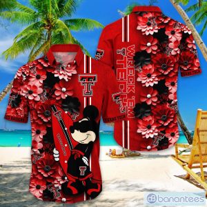 Texas Tech Red Raiders Hawaiian Shirt Mickey Love Surfing Trending Summer Gift Product Photo 1