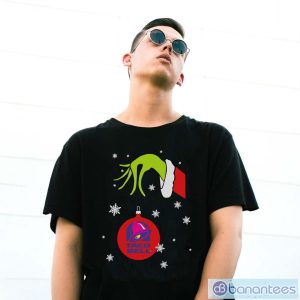 Grinch Hand holding Ornament Taco Bell Snowflake Christmas Sweater - G500 Gildan T-Shirt