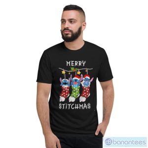 Merry Stitchmas With Stitch Christmas Sweatshirt - Short Sleeve T-Shirt