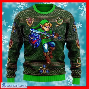 Zelda Link Premium Ugly Christmas 3D Sweater For Men And Women - Zelda Link Premium Knitted Sweater Photo 2