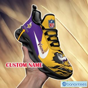 Minnesota Vikings Unveil For Fans Custom Name Max Soul Sneakers New Gift Men And Women Clunky Shoes - Minnesota Vikings Chunky Shoes_2