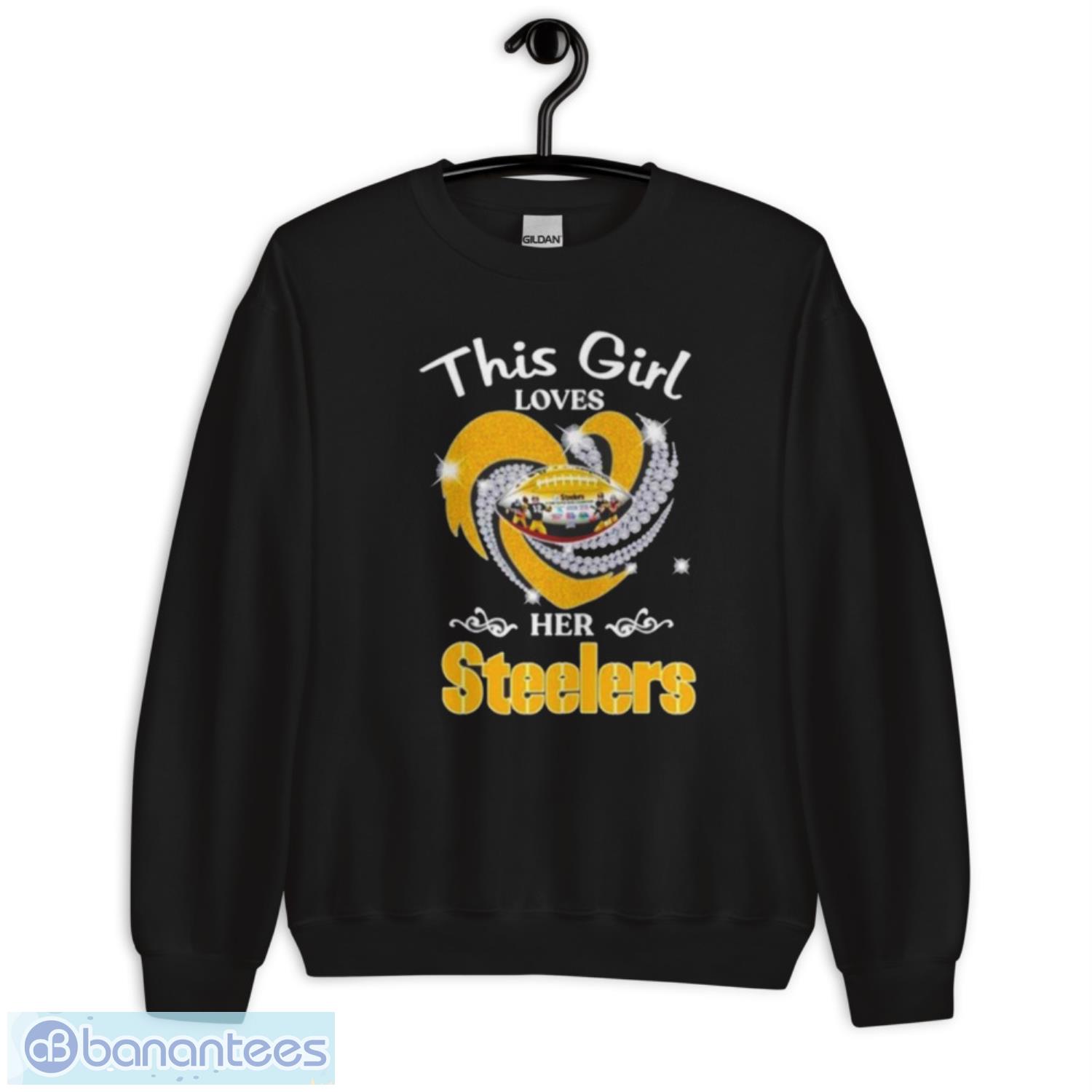 2023 Pittsburgh Steelers This Girl Loves Her Steelers Heart Diamond Shirt