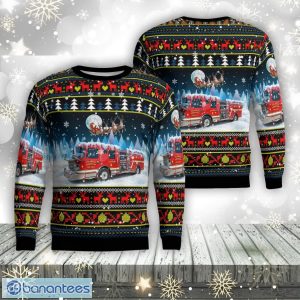 Fulshear, Texas, Fulshear Simonton Fire Aop Ugly Sweater Family Gift Product Photo 1