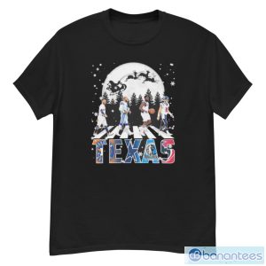 Happy Holidays Christmas Texas Sports Team Abbey Road Signatures Shirt - G500 Men’s Classic T-Shirt