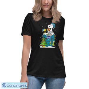 Snoopy And Woodstock Charlotte Hornets Merry Christmas sweater - Women's Relaxed Short Sleeve Jersey Tee