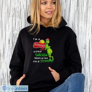 Premium grinch I’m a Frito Lay girl my level of sarcasm Christmas shirt - Unisex Hoodie
