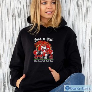 Just A Girt Who Love Fall And San Francisco 49ers Shirt - Unisex Hoodie