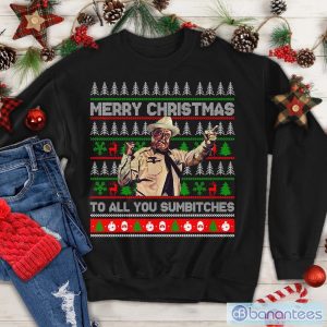 Merry Christmas To All You Sumbitches Shirt, Sheriff Buford Justice Movie Character Quote Sweatshirt Product Photo 1