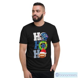 Ho Ho Ho Dallas Cowboys Football Christmas T-Shirt - Short Sleeve T-Shirt